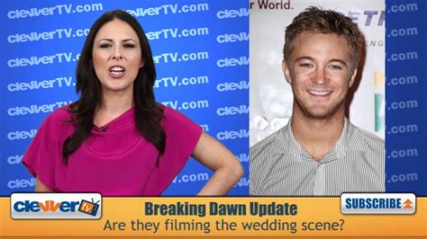Breaking Dawn Cast Shooting Wedding Scene Youtube