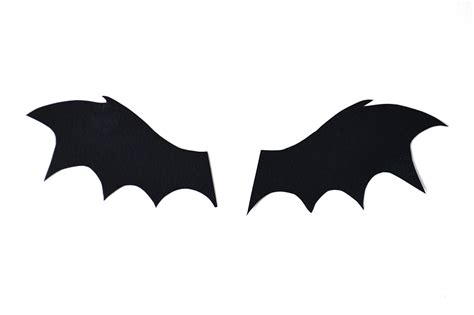 bat wings stencil clipart