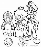 Luigi Coloring Pages Cool2bkids Printable sketch template