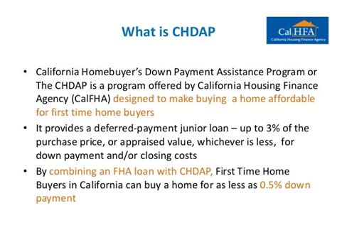 California Home Buyer S Down Payment Assistance Program Chdap Loan