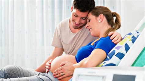 Pregnant Woman In Labor Pain With Husband Blackmores