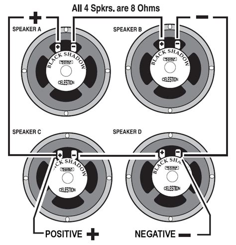 speaker wiring diagram series  parallel adding  amp