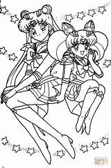 Sailor Chibi Coloring Usagi sketch template