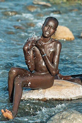 african tribal girls river bathing bobs and vagene