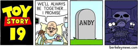 andy takes his toys to the grave with him in toy story 19 comic by berkeley mews