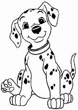 Dalmations Coloring Pages Dog Pattern Disney sketch template