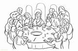 Supper Communion Birijus sketch template
