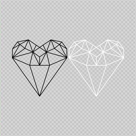 simple diamond heart drawing classiccarsultrahdwallpapers