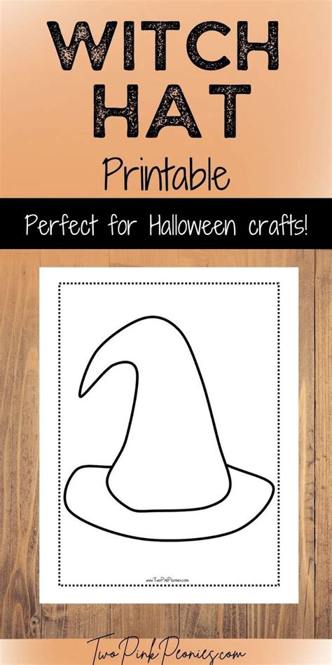 printable witch hat template haloween craft halloween preschool