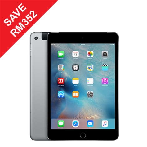 apple ipad mini  wifi cellular gb silverspace grey clearance price rm save rm