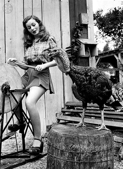 turkey and breasts vintage hollywood thanksgiving pinups [30 pics] if
