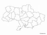 Ukraine Map Outline Vector Regions Maps sketch template