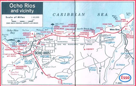esso map ocho rios 1994