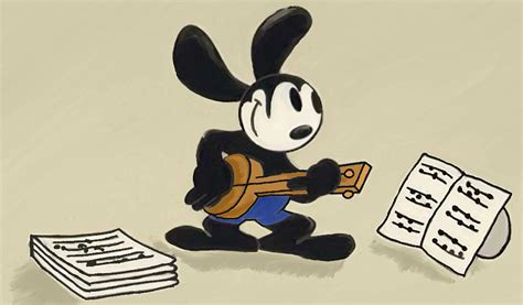 oswald  lucky rabbit playing  tune etsy