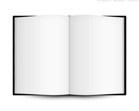 blank open book template psdgraphics