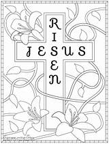 Coloring Risen Jesus Pages Easter Printable Colouring Resurrection Sheets Cross Adult Book Favecrafts Choose Board sketch template