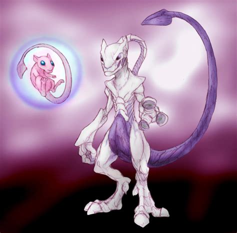Mew And Mewtwo By Rtradke On Deviantart