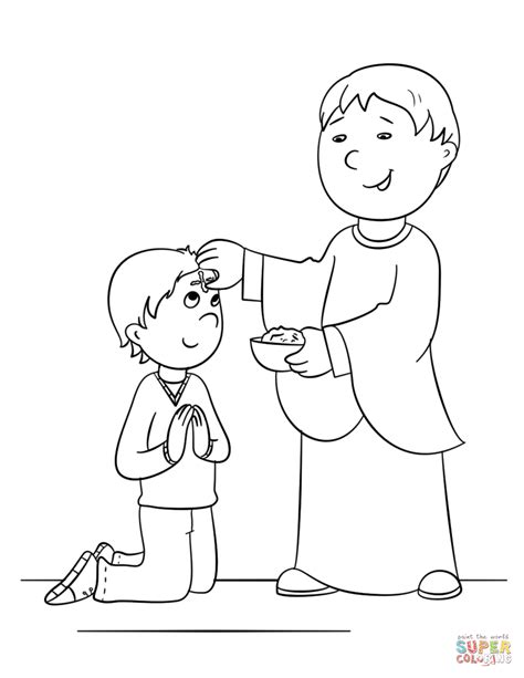 ash wednesday coloring page  printable coloring pages