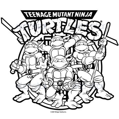 teenage mutant ninja turtles coloring book    teenage