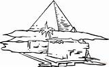 Pyramid Coloring Pages Printable Sightseeing Color Food Kids Template Supercoloring sketch template