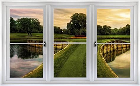 golf  window decal hole  tpc sawgrass windowscape pga florida wall graphic decal