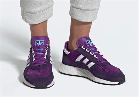adidas marathon tech womens white purple sneakernewscom