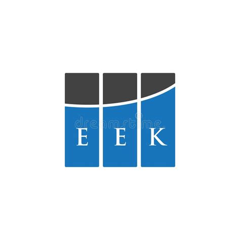 eek letter logo design  white background eek creative initials letter logo concept stock