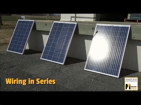 wire solar panels  series youtube