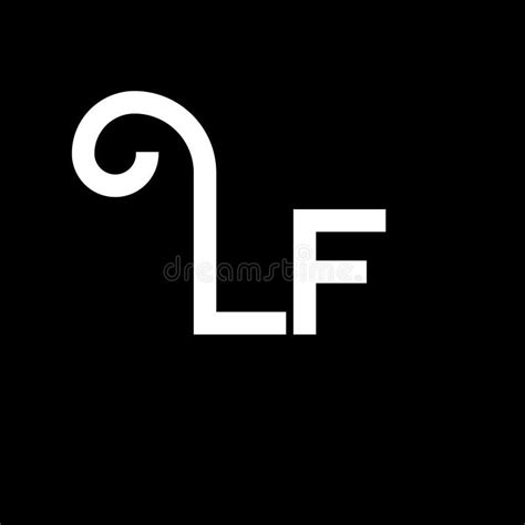 lf letter logo design initial letters lf logo icon abstract letter lf