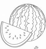 Watermelon Coloring First Book Comment sketch template