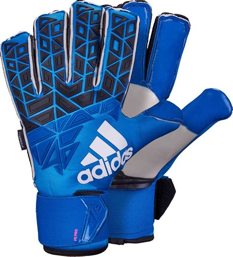 adidas ace trans fingersave pro goalkeeper gloves blue shock pink