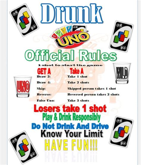 drunk uno digital rules etsy