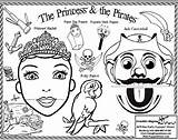 Puppets Hen Little Red Princess Coloring Bag Template Pages Paper Pirates Sheets Sheet Hand sketch template
