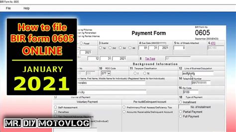 file bir form   annual registration form youtube