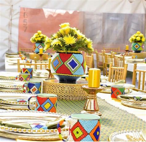 south african traditional wedding decor  beaded theme clipkulture