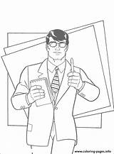 Coloring Clark Kent Pages Printable Nerdy Color Book sketch template
