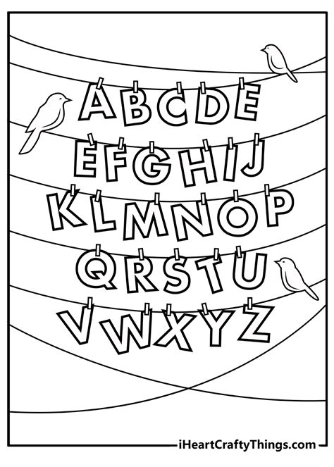 capital letter coloring pages