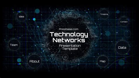 technology network  template prezibase
