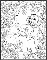 Coloring Adults Dogs Book Stress Pages Print Adult Dog Printable Iheartdogs Colouring Beagle Who Instantly Downloadable Books Relief Sheets Kids sketch template