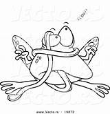 Tongue Taming Coloring Pages Frog Template Cartoon sketch template