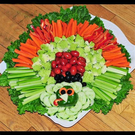 Turkey Inspired Vegetable Platter Veggie Tray Vegetable Platter