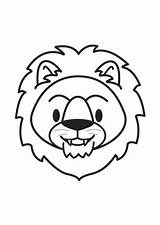 Coloring Lion Head Kids Color Pages Recognition Develop Ages Creativity Skills Focus Motor Way Fun Print sketch template
