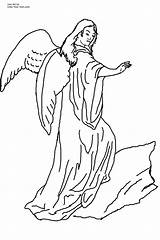 Angel Coloring Pages Blessing Printable Color Colouring Angels Colorin sketch template