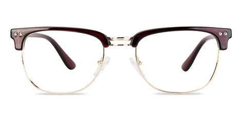 Men S Browline Classic Wayframe Eyeglasses Full Frame Tr90 Brown Fp1240