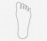 Foot Outline Clipart Printable Shape Pattern Use Transparent sketch template