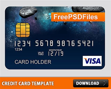 Free Psd Credit Card Template Download Download Psd
