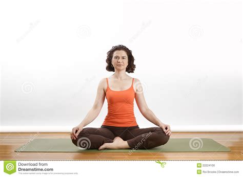 yoga seated pose stock photo image