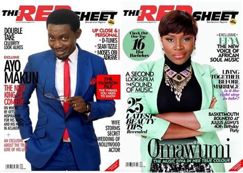 effiong eton ay and omawumi cover may issue of redsheet magazine