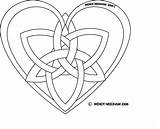 Celtic Heart Knot Deviantart Coloring Choose Board Knots Triple sketch template
