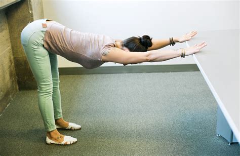 yoga poses      desk  centre